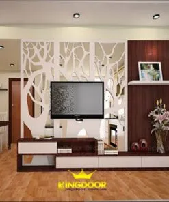 Kệ tivi chạy vách trang trí CND